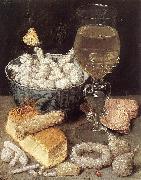 FLEGEL, Georg Still-Life with Bread and Confectionary dg Sweden oil painting artist